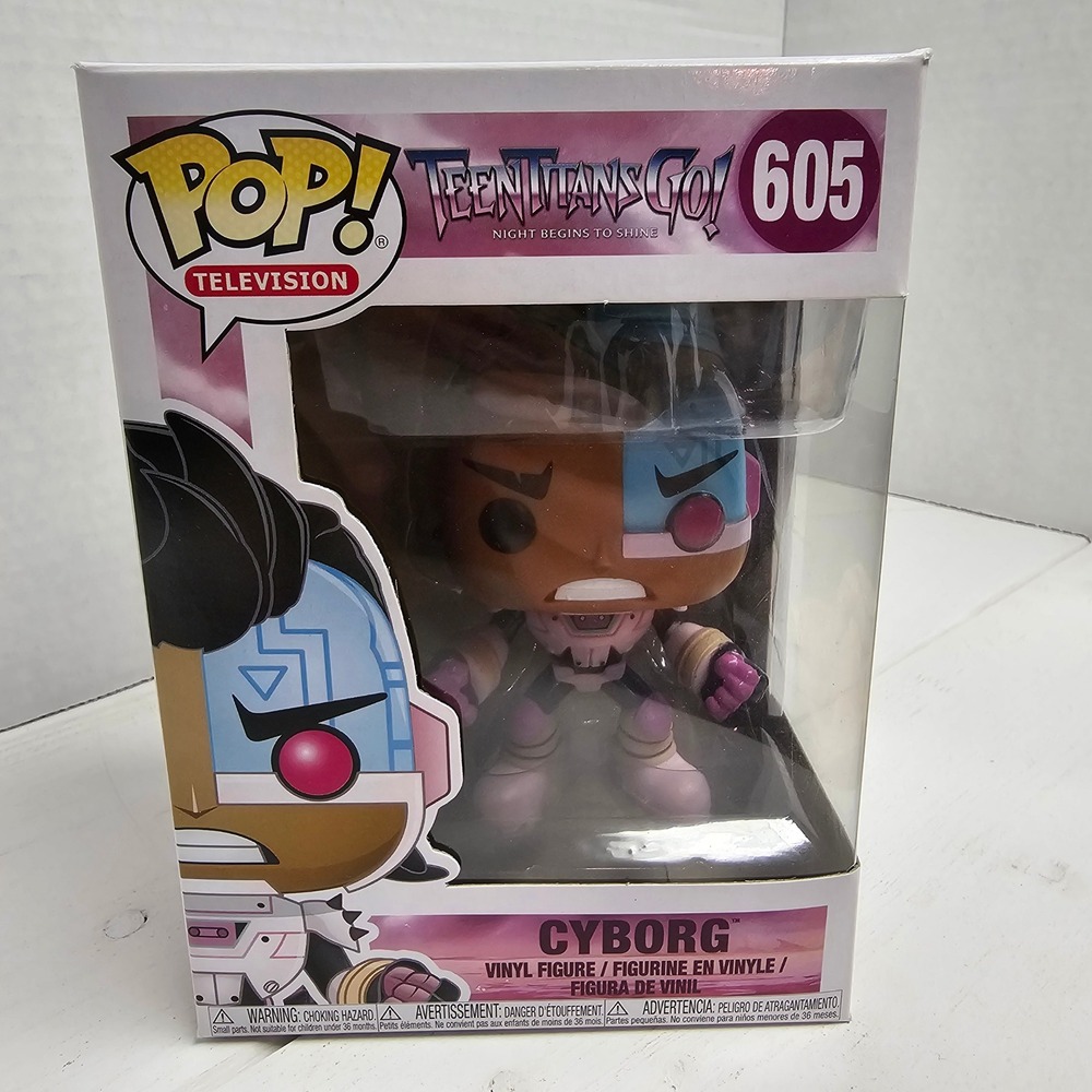 Funko Pop Teen Titans Go Night Begins to Shine Cyborg‎ 605 Vinyl Figure DC